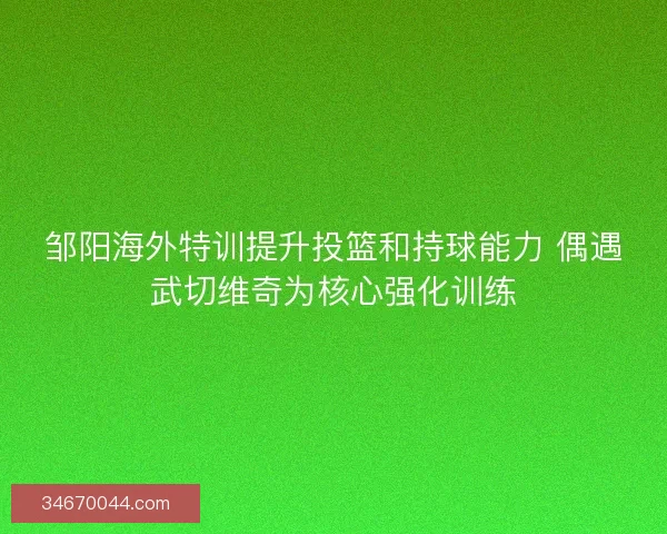 邹阳海外特训提升投篮和持球能力 偶遇武切维奇为核心强化训练